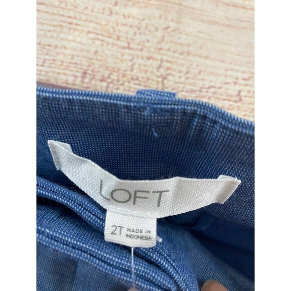 NWT Loft Blue The Perfect Straight Women's Dress Pants - 2T - Picture 10 of 12